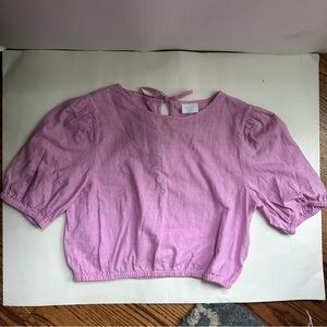 Abound Lavender Tie-Back Blouse